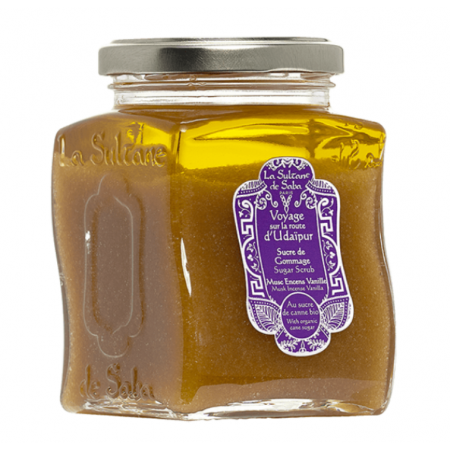 La Sultane de Saba Udaipur Sugar Scrub – muskusas, smilkalai, vanilė – cukraus šveitiklis 300g